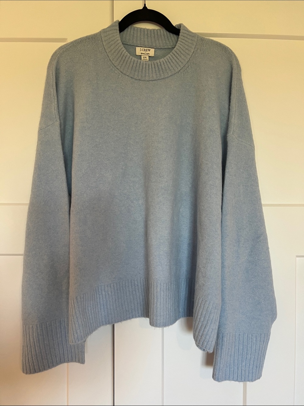 J. Crew Pale Blue Relaxed Crewneck Sweater